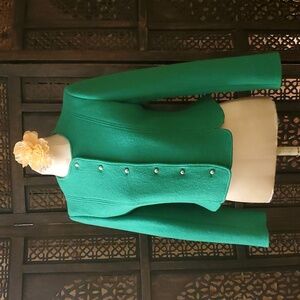 Wool green vintage little Jacket